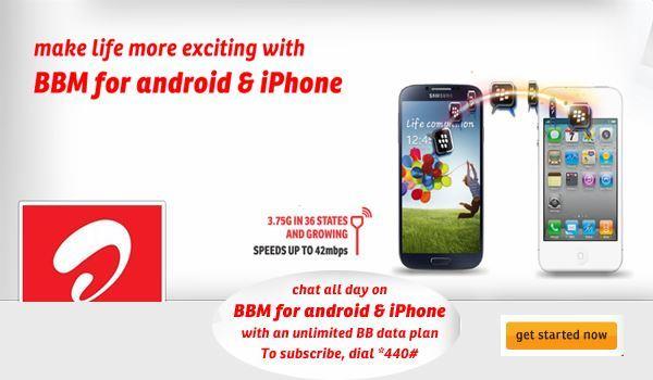 airtel BBM plan