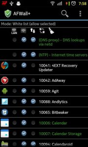 AFWall+ (Android Firewall +) affirewall-180x300